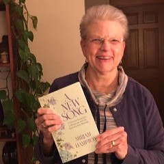 Mim Hampton with Book